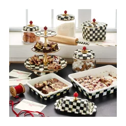 Courtly Check Kitchen Canister - Small|MacKenzie-Childs Clearance