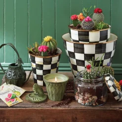 Courtly Check Kitchen Canister - Small|MacKenzie-Childs Clearance