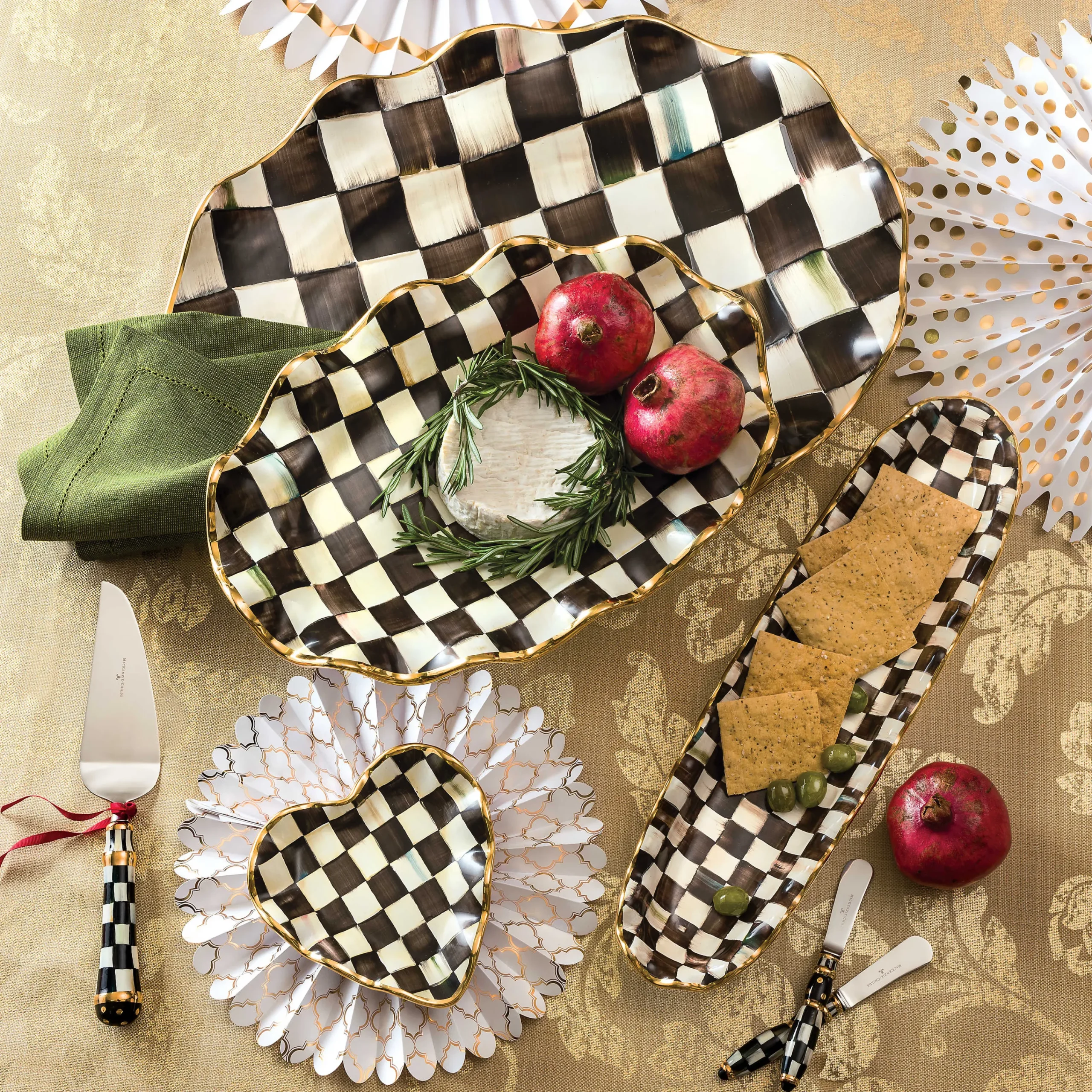 Courtly Check Large Serving Platter|MacKenzie-Childs Best