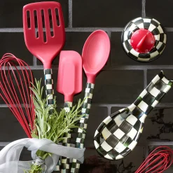 Courtly Check Large Whisk - Red|MacKenzie-Childs Clearance