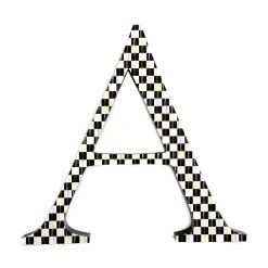Courtly Check Letter - A|MacKenzie-Childs New