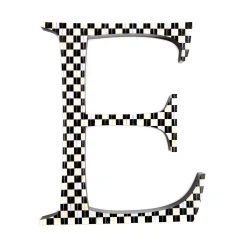 Courtly Check Letter - E|MacKenzie-Childs Sale