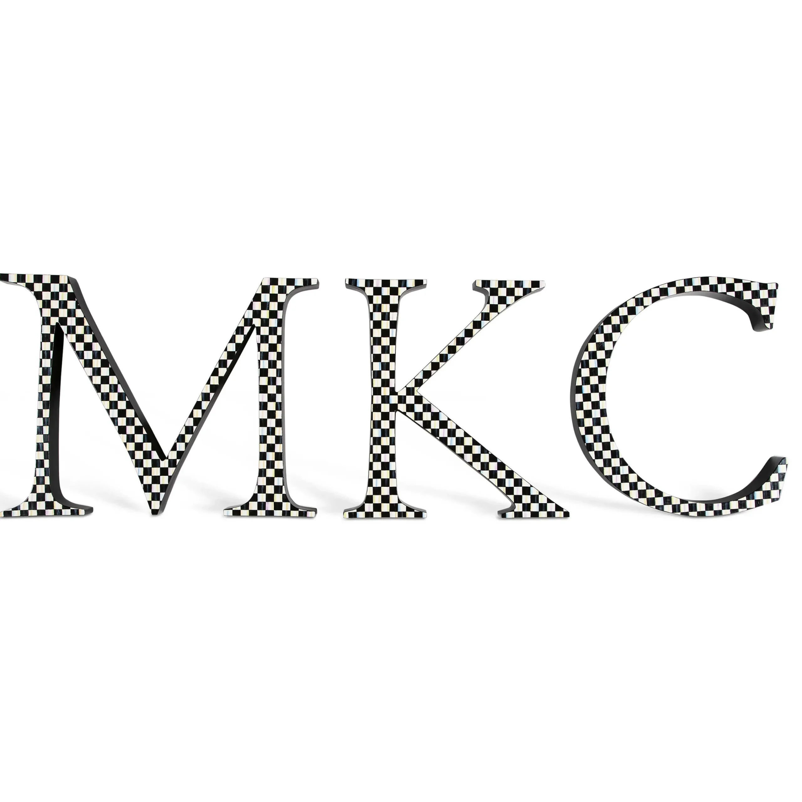 Courtly Check Letter - M|MacKenzie-Childs Online