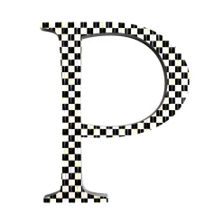 Courtly Check Letter - P|MacKenzie-Childs Online