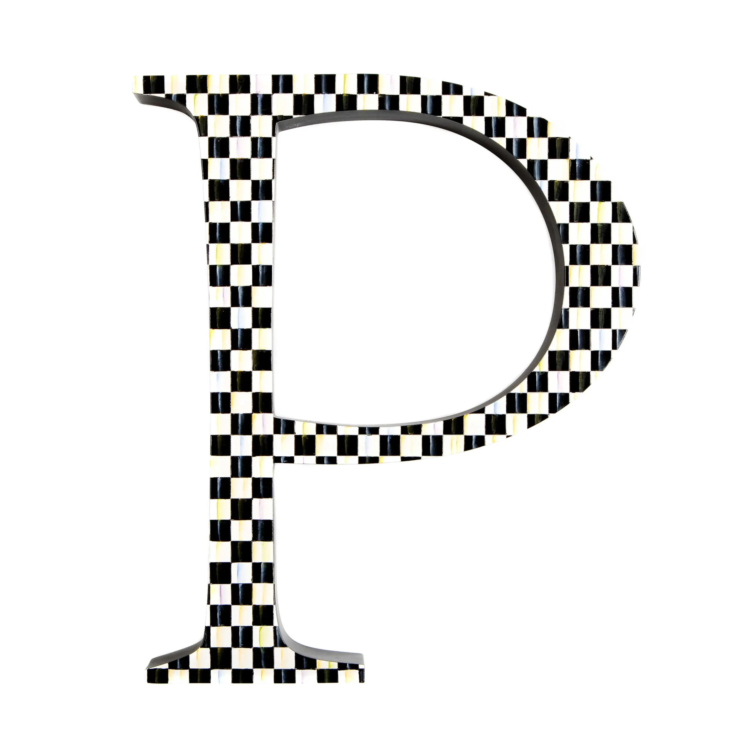 Courtly Check Letter - P|MacKenzie-Childs Online