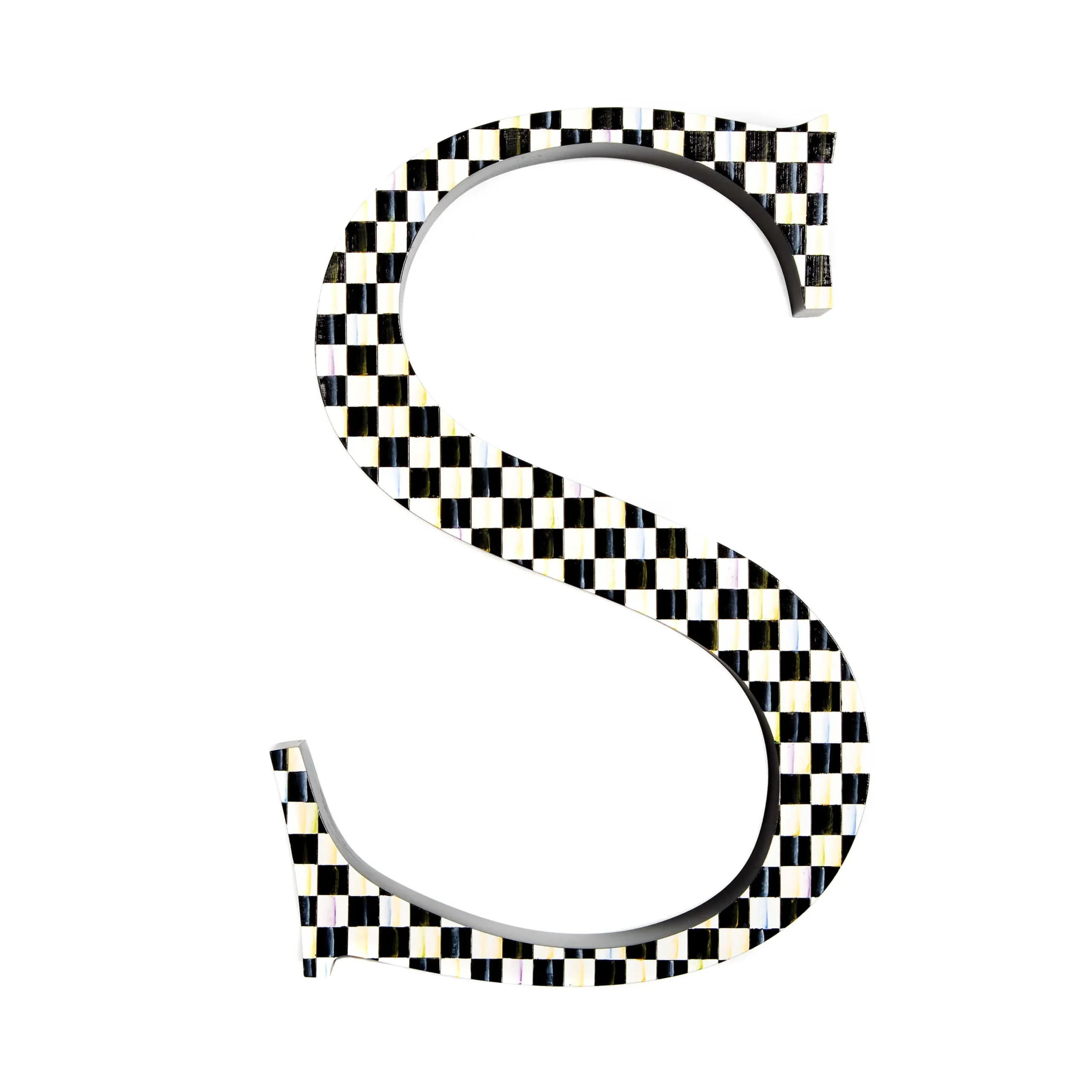 Courtly Check Letter - S|MacKenzie-Childs Hot
