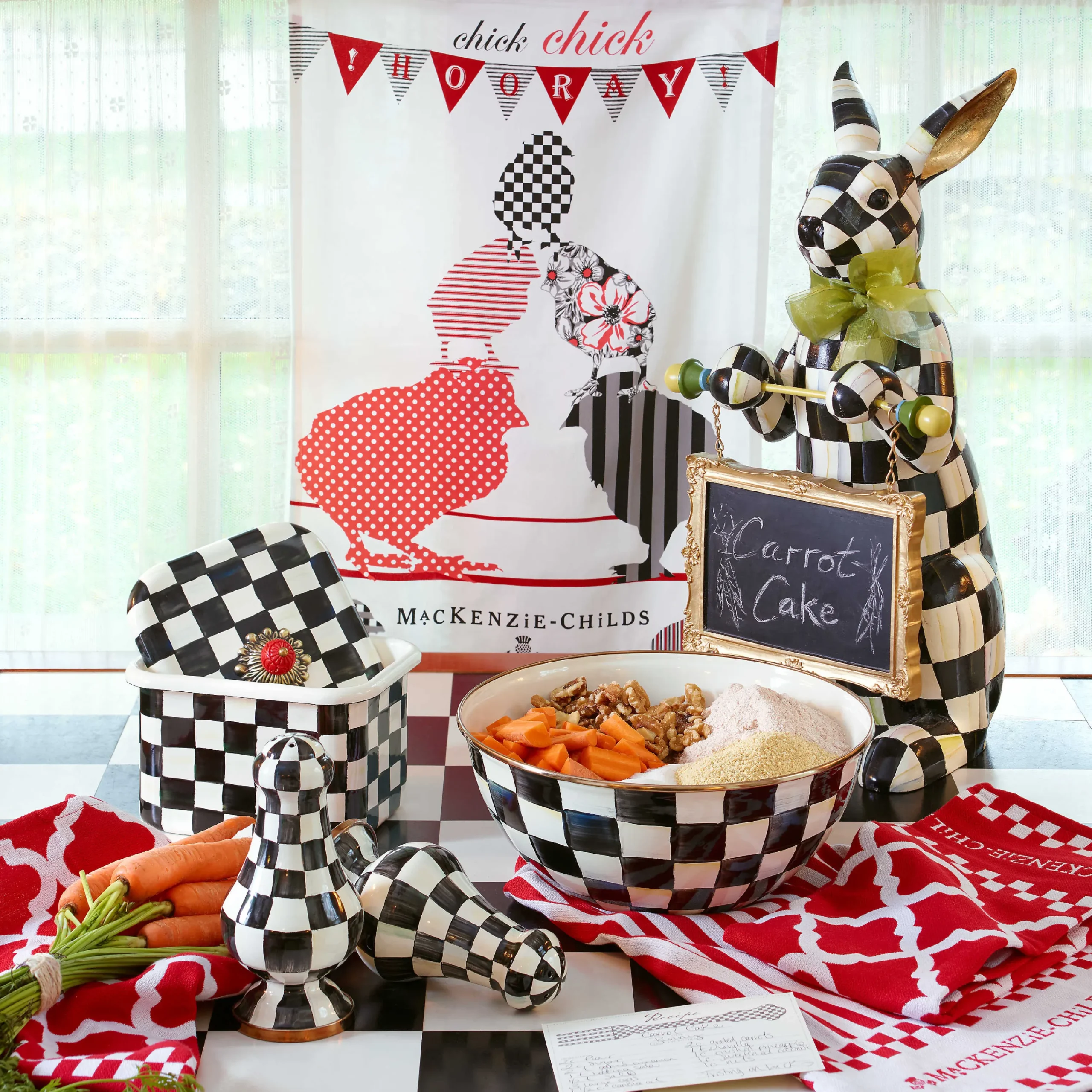 Courtly Check Menu Rabbit|MacKenzie-Childs Sale