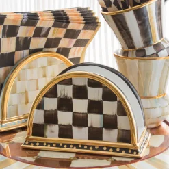 Courtly Check Napkin Holder|MacKenzie-Childs Clearance