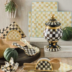 Courtly Check Napkin Holder|MacKenzie-Childs Clearance