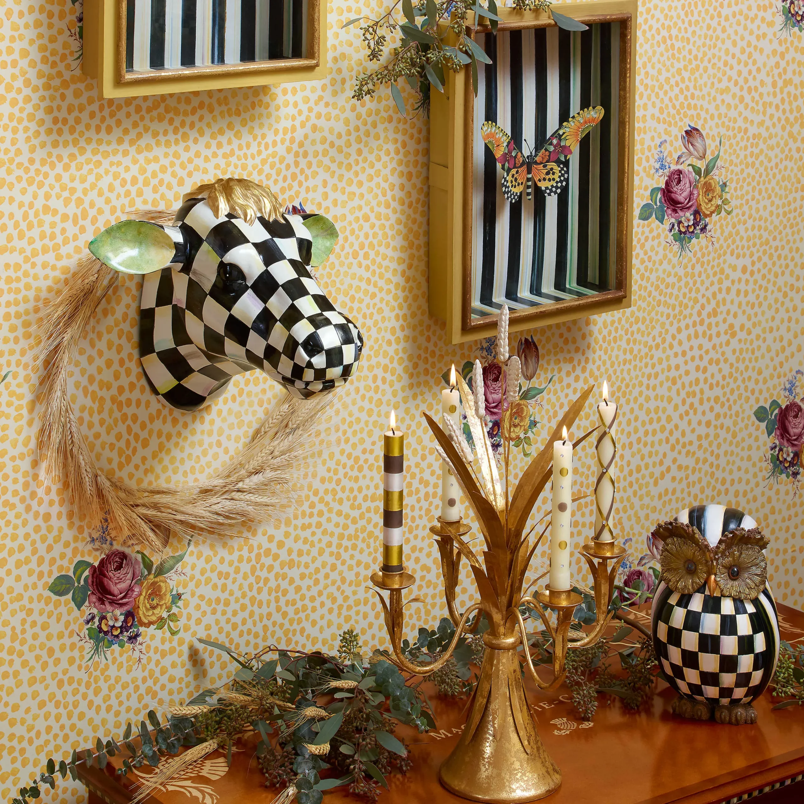 Courtly Check Owl|MacKenzie-Childs Best