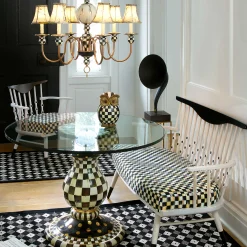 Courtly Check Pedestal Table Base|MacKenzie-Childs New