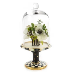 Courtly Check Pedestal With Cloche|MacKenzie-Childs Outlet
