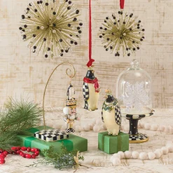 Courtly Check Pedestal With Cloche|MacKenzie-Childs Outlet