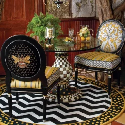 Courtly Check Pedestal With Cloche|MacKenzie-Childs Outlet