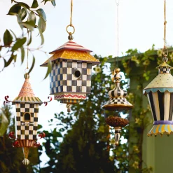 Courtly Check Pendant Bird Feeder|MacKenzie-Childs Online