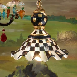 Courtly Check Pendant Lamp - Medium|MacKenzie-Childs Hot
