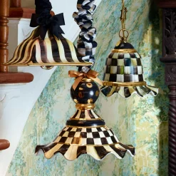 Courtly Check Pendant Lamp - Small|MacKenzie-Childs Sale