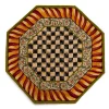Courtly Check Rug - 6' Octagon - Red & Gold|MacKenzie-Childs Best