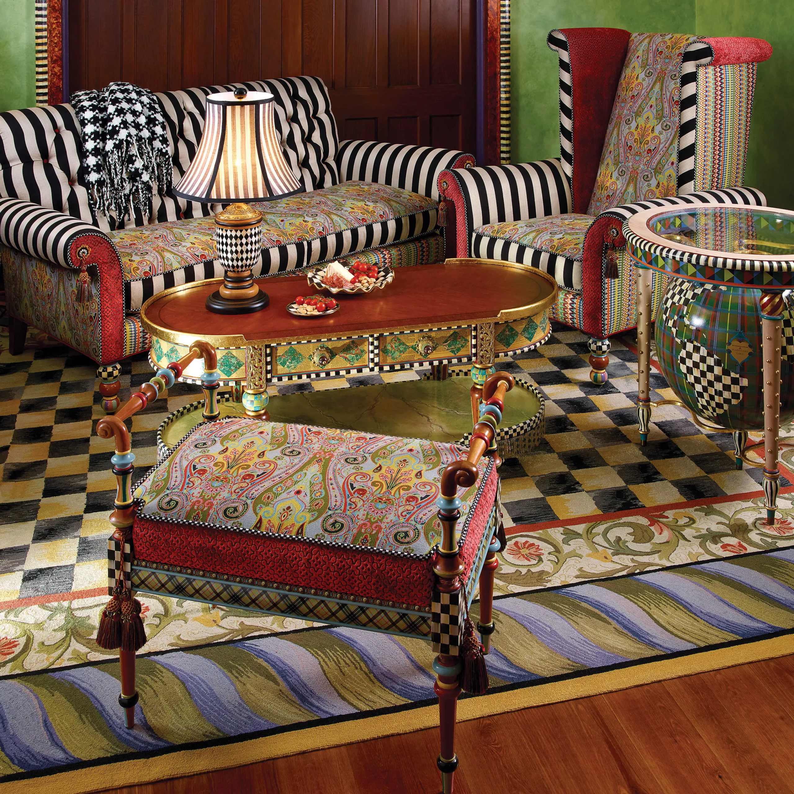 Courtly Check Rug - 9' X 12' Rectangle|MacKenzie-Childs Best
