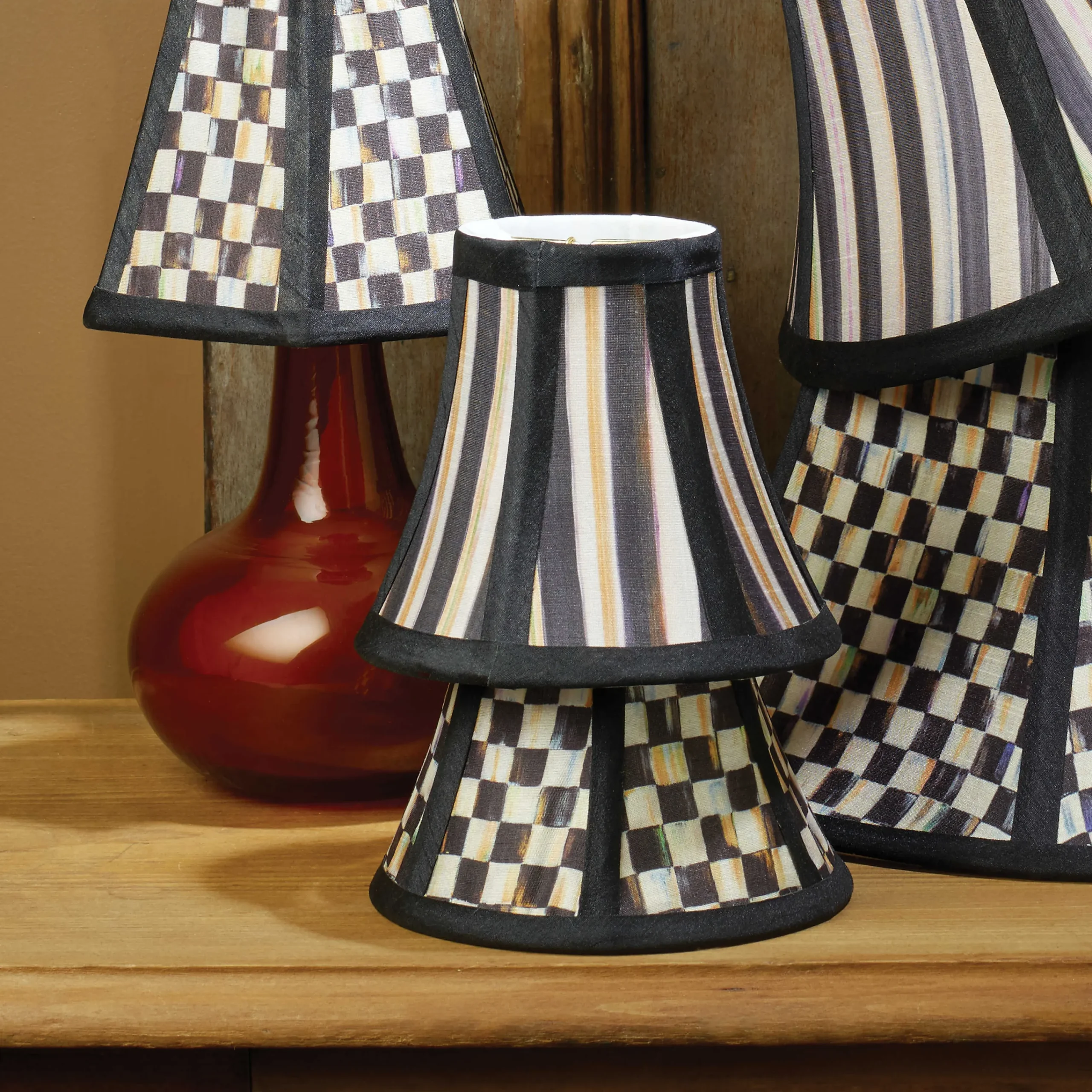 Courtly Check Shade - Chandelier|MacKenzie-Childs Hot
