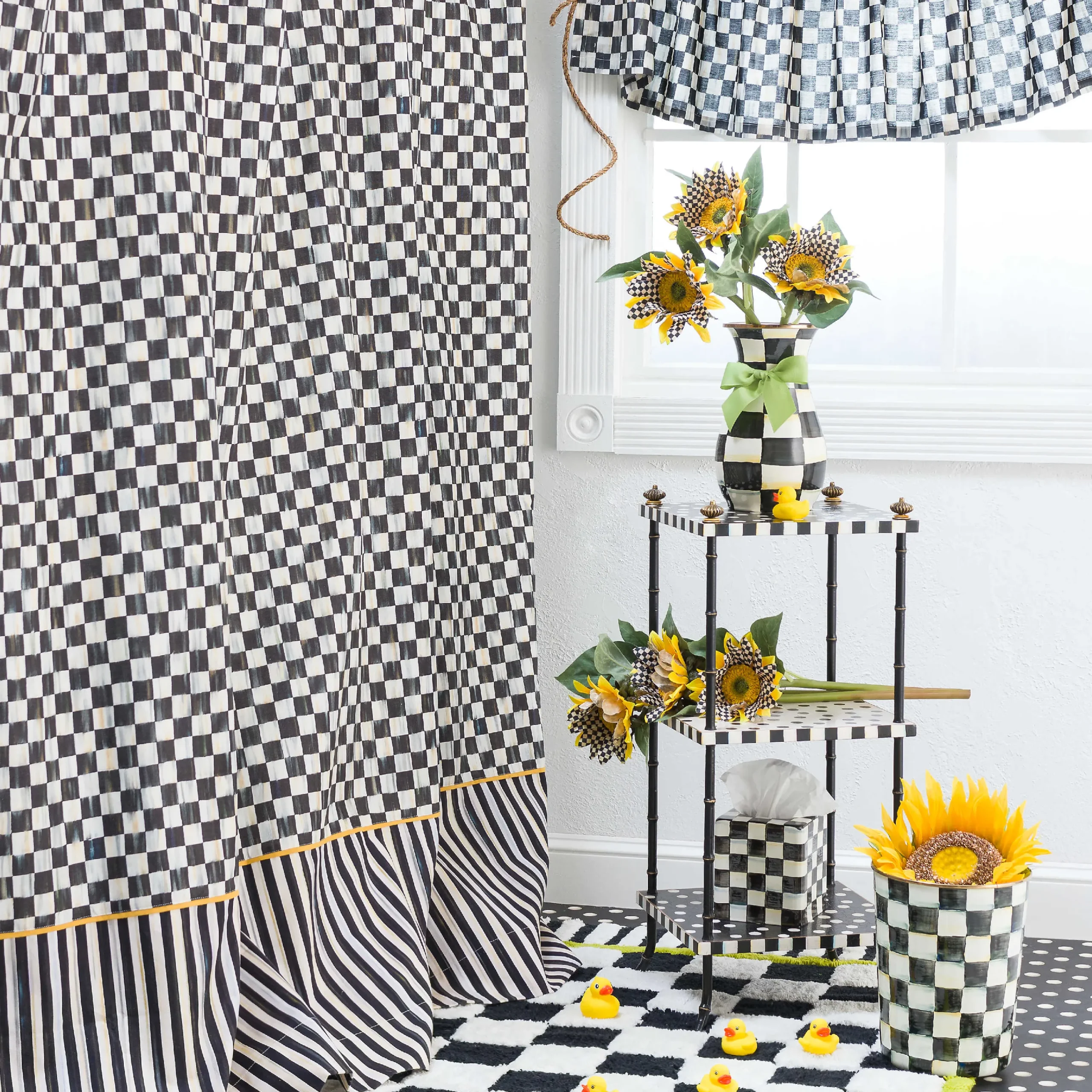 Courtly Check Shower Curtain|MacKenzie-Childs Best