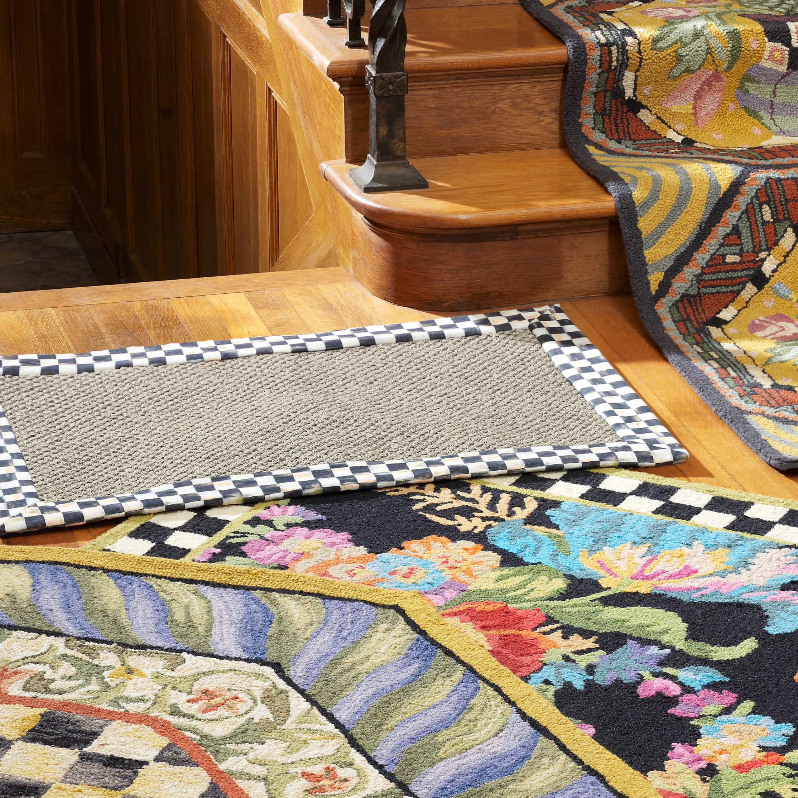 Courtly Check Sisal Rug - 2' X 3'|MacKenzie-Childs Best