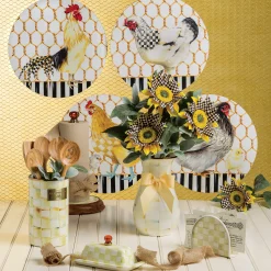 Courtly Check Sunflower - Yellow|MacKenzie-Childs Best
