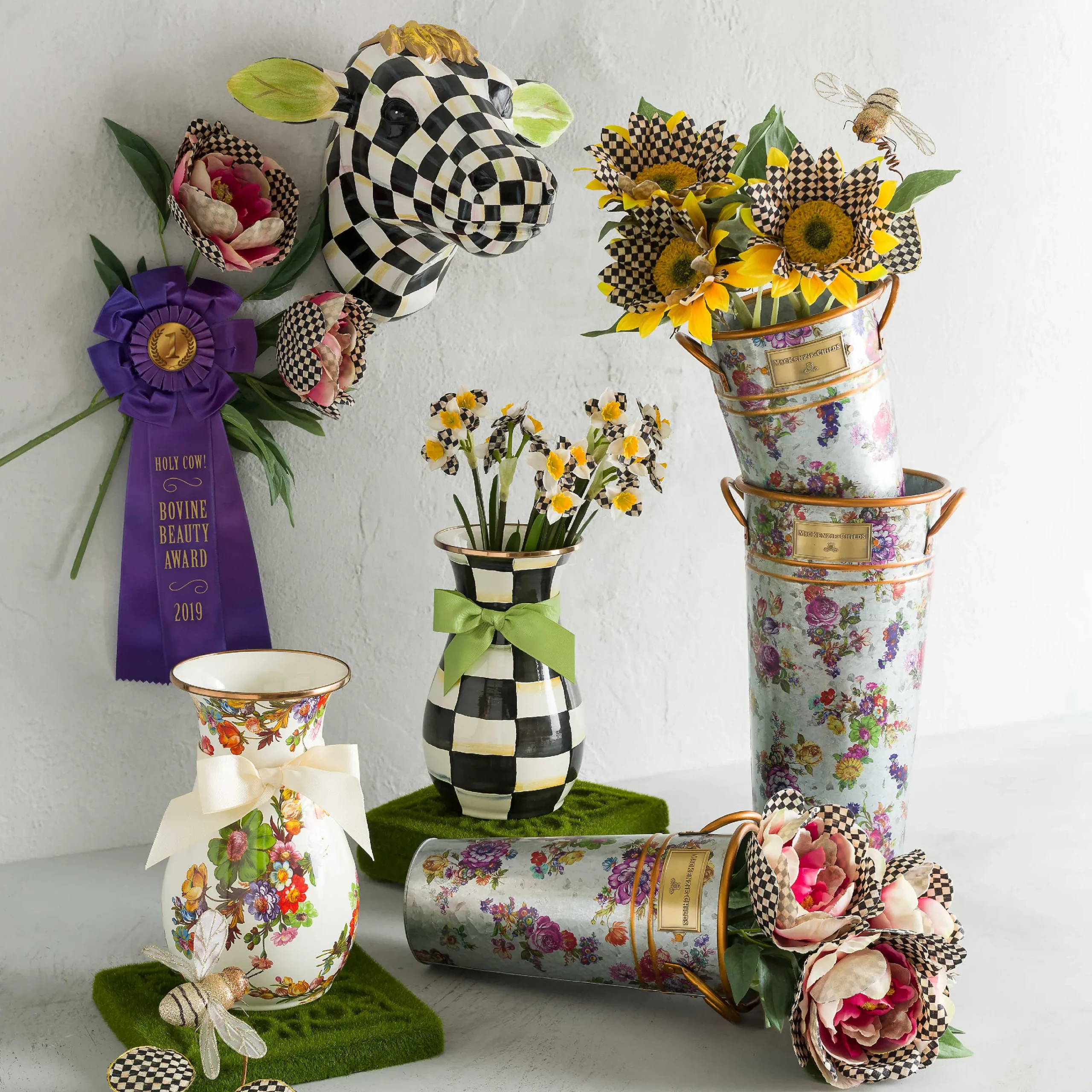 Courtly Check Sunflower - Yellow|MacKenzie-Childs Best