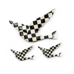 Courtly Check Swallowtail Duo Wall Decor|MacKenzie-Childs Sale