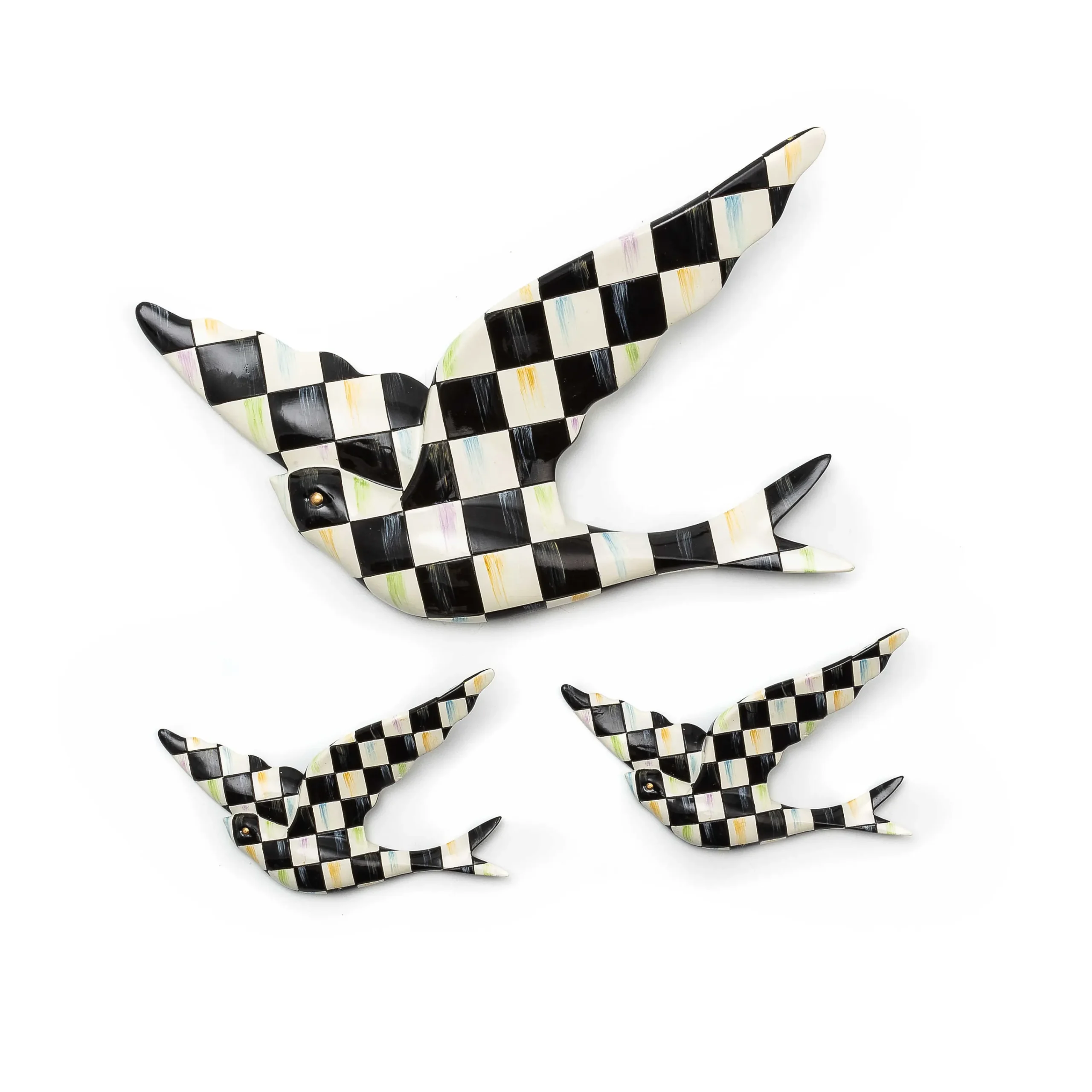 Courtly Check Swallowtail Duo Wall Decor|MacKenzie-Childs Sale