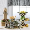Courtly Check Tab Top Cafe Valance|MacKenzie-Childs Outlet