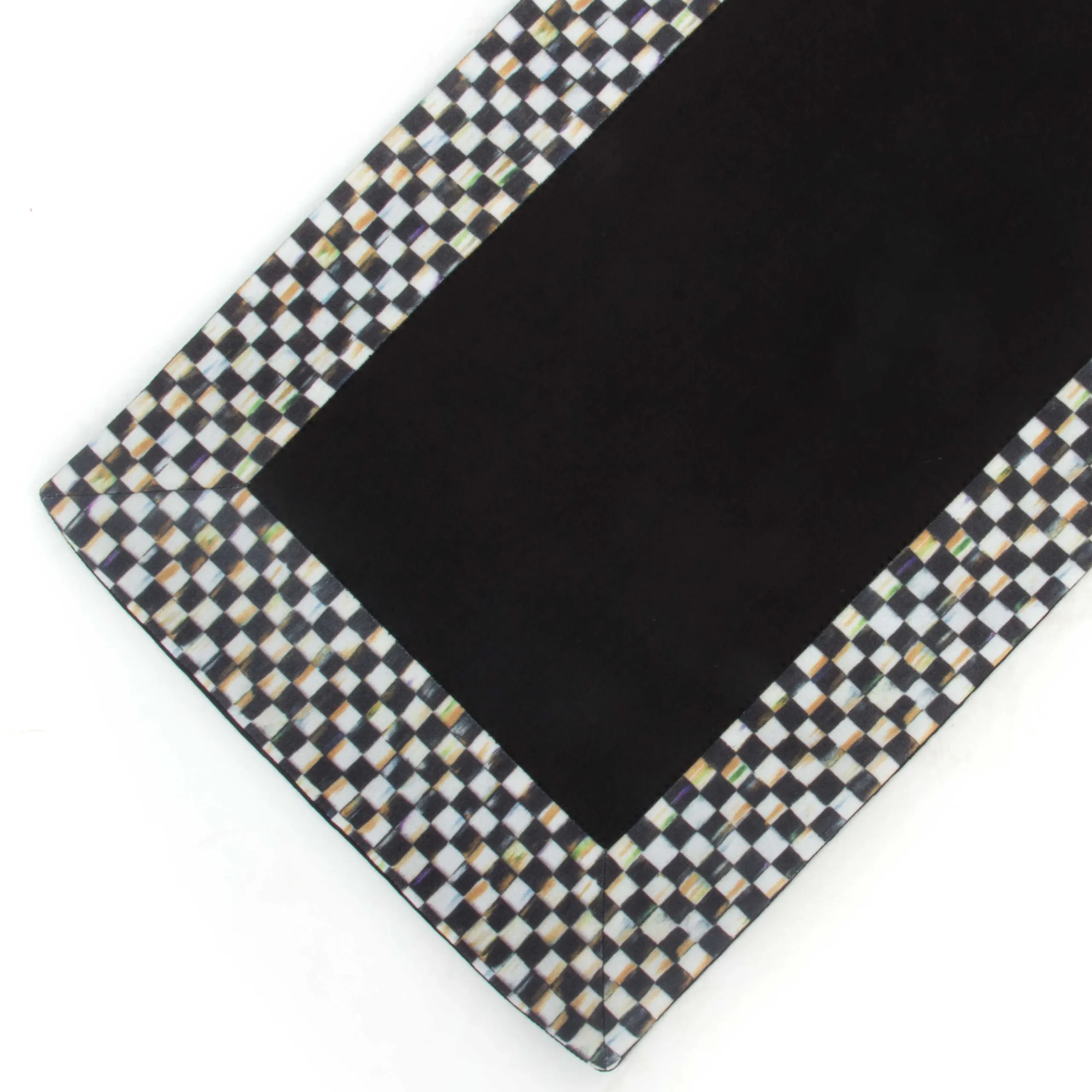 Courtly Check Table Runner - Black|MacKenzie-Childs Best