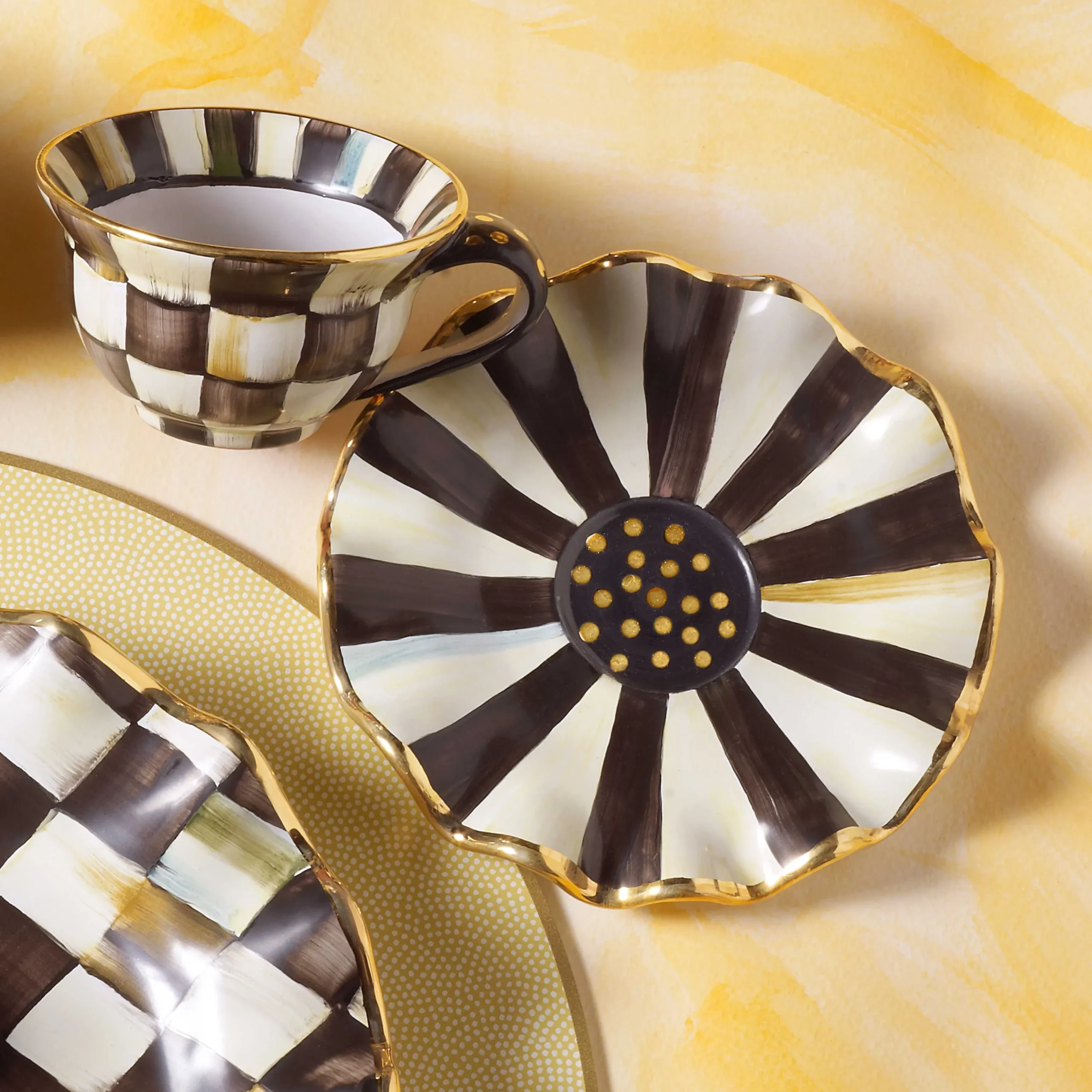 Courtly Check Teacup|MacKenzie-Childs Sale