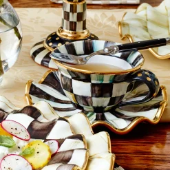 Courtly Check Teacup|MacKenzie-Childs Sale