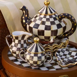 Courtly Check Teapot|MacKenzie-Childs Clearance