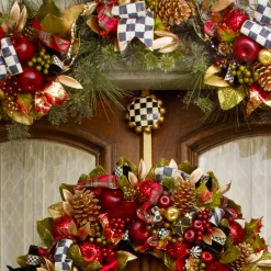 Courtly Check Wreath Hanger|MacKenzie-Childs Discount