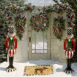 Courtly Check Wreath Hanger|MacKenzie-Childs Discount