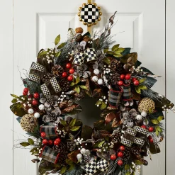 Courtly Check Wreath Hanger|MacKenzie-Childs Discount