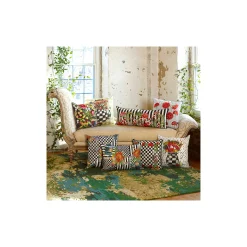 Courtly Flower Market Lumbar Pillow|MacKenzie-Childs
