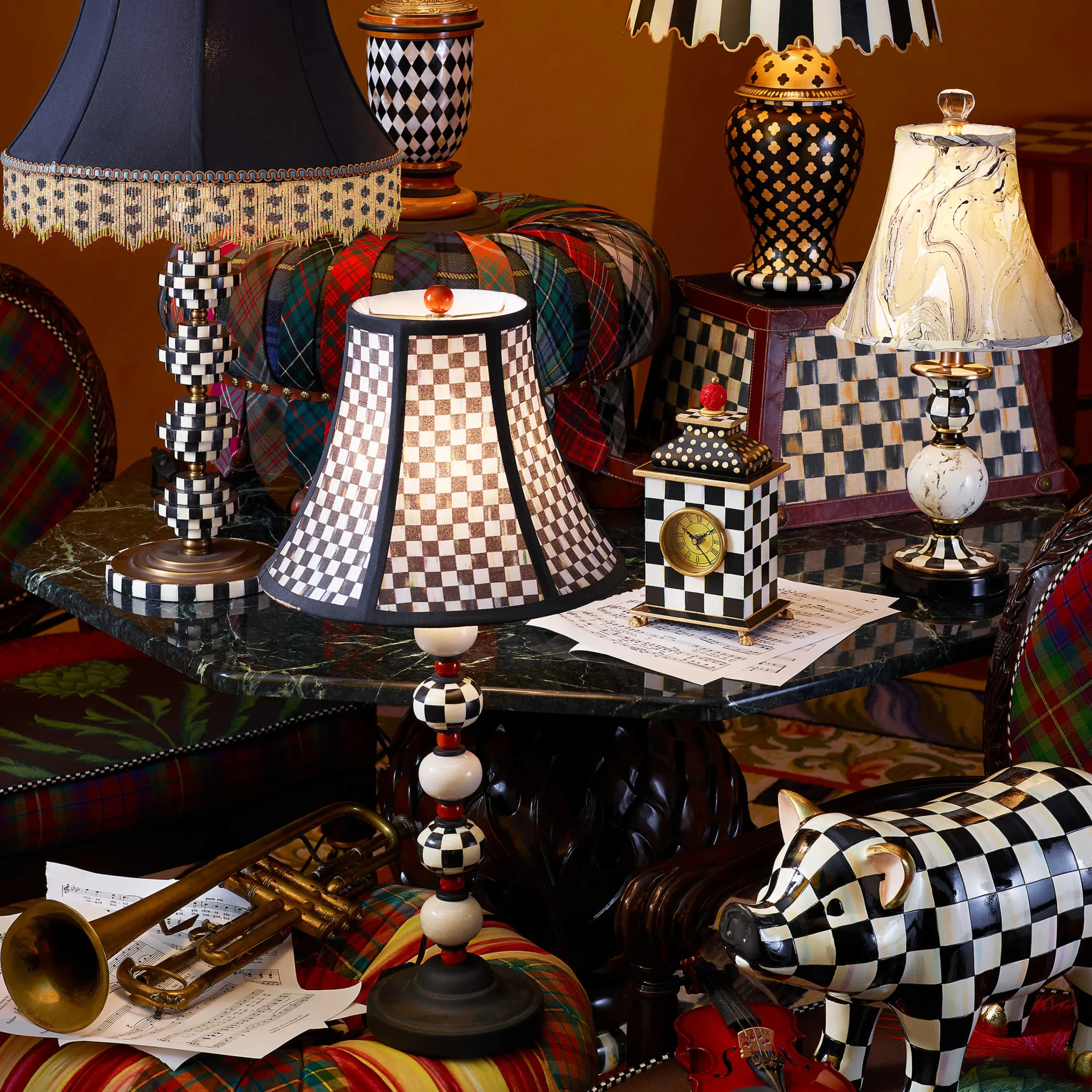 Courtly Palazzo Candlestick Lamp|MacKenzie-Childs