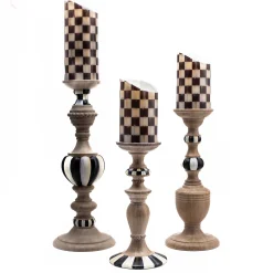 Courtly Pillar Candle Holders - Set Of 3|MacKenzie-Childs
