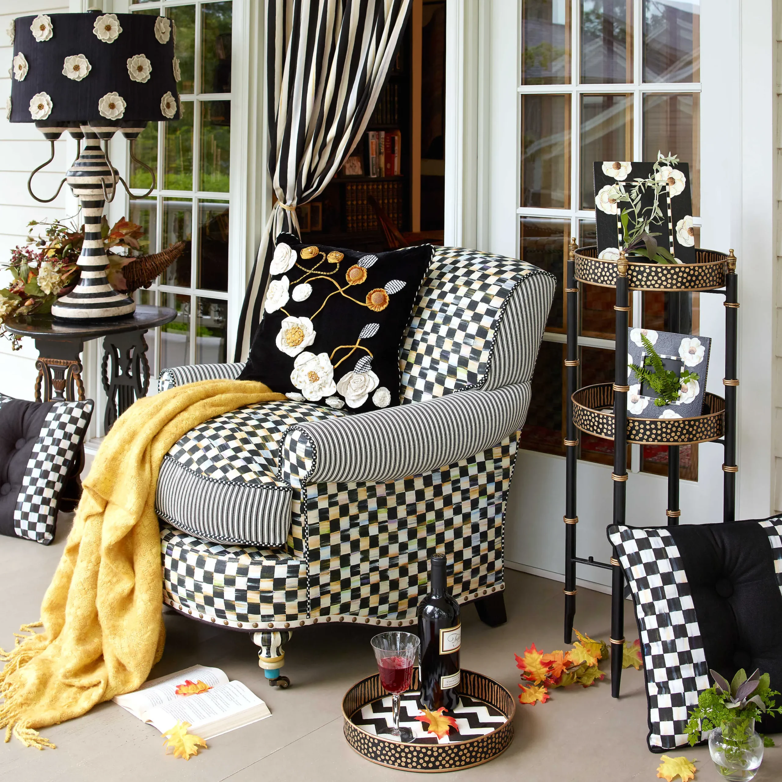 Courtly Stripe Curtain Panel|MacKenzie-Childs Discount