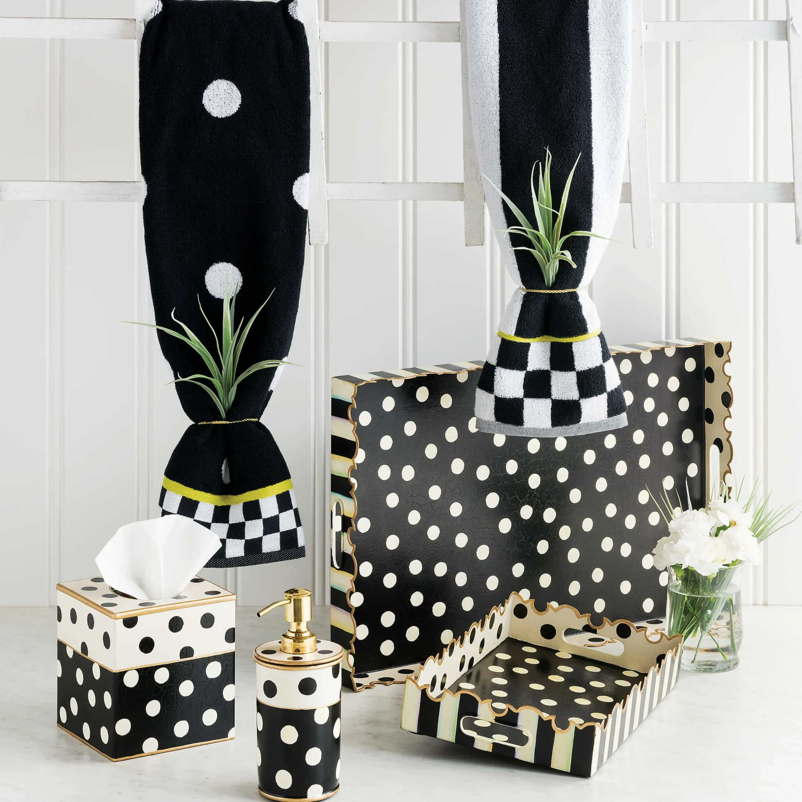 Courtly Stripe Hand Towel|MacKenzie-Childs Online