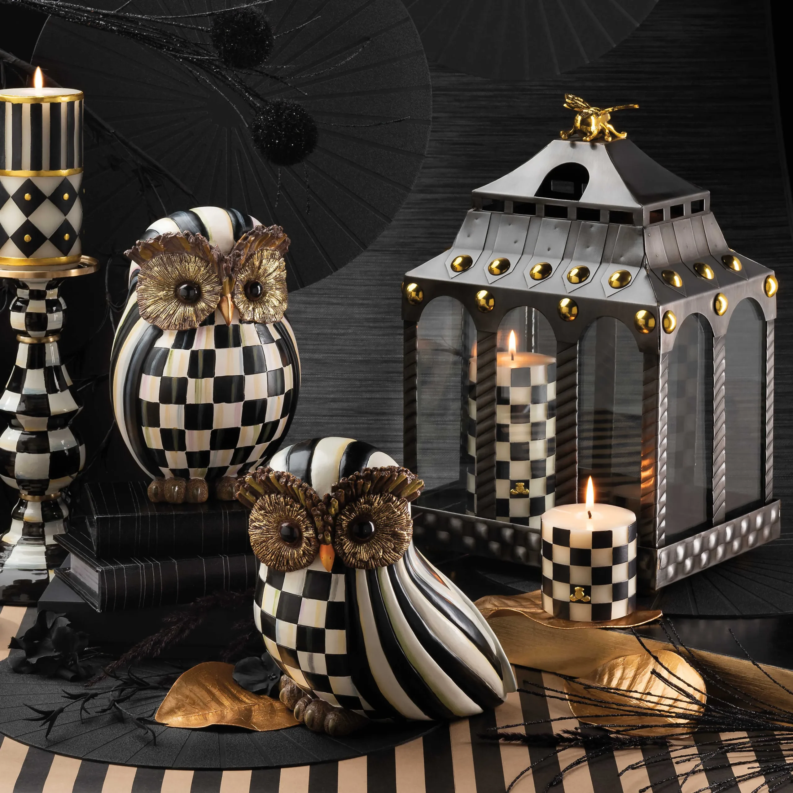 Courtly Stripe Owl|MacKenzie-Childs New