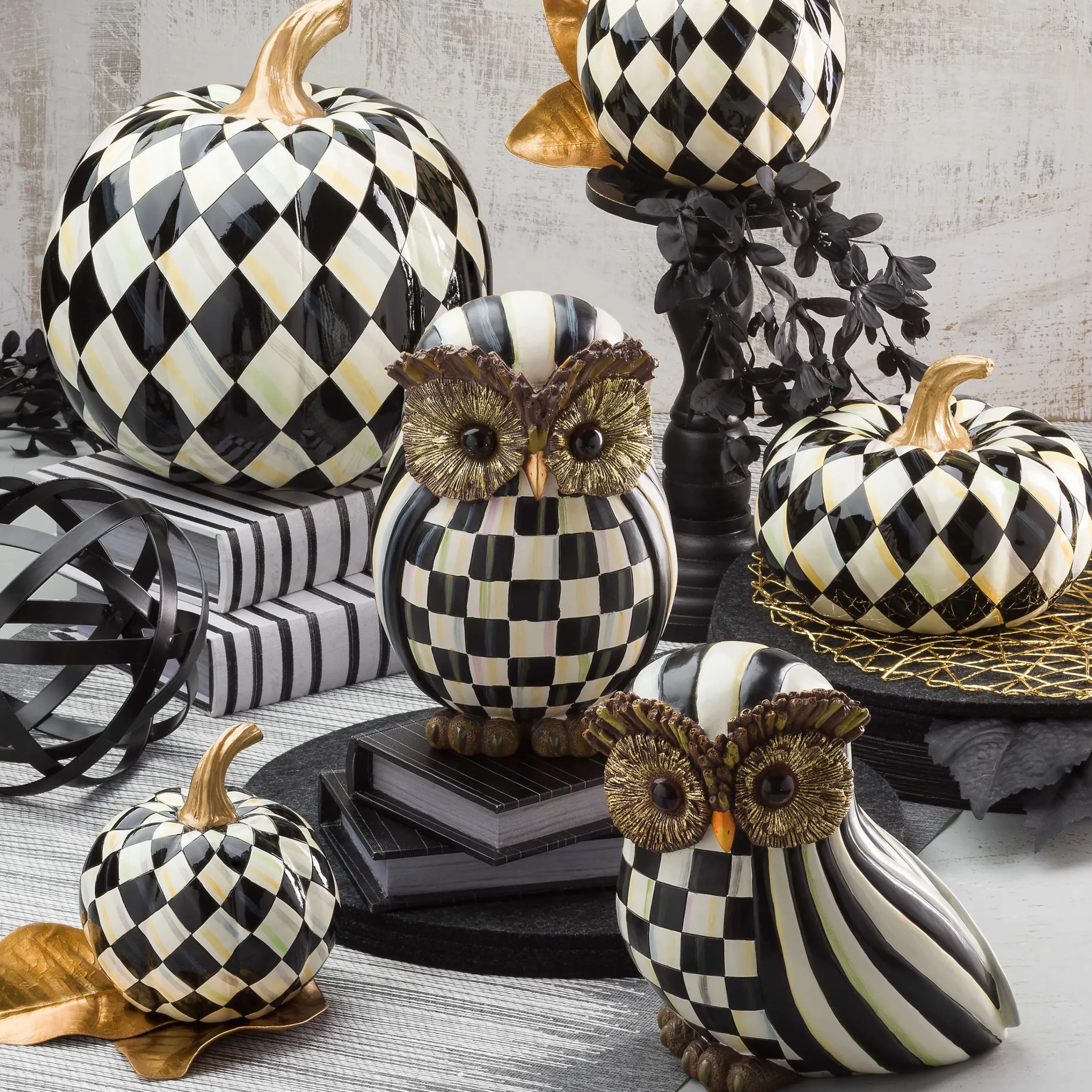 Courtly Stripe Owl|MacKenzie-Childs New