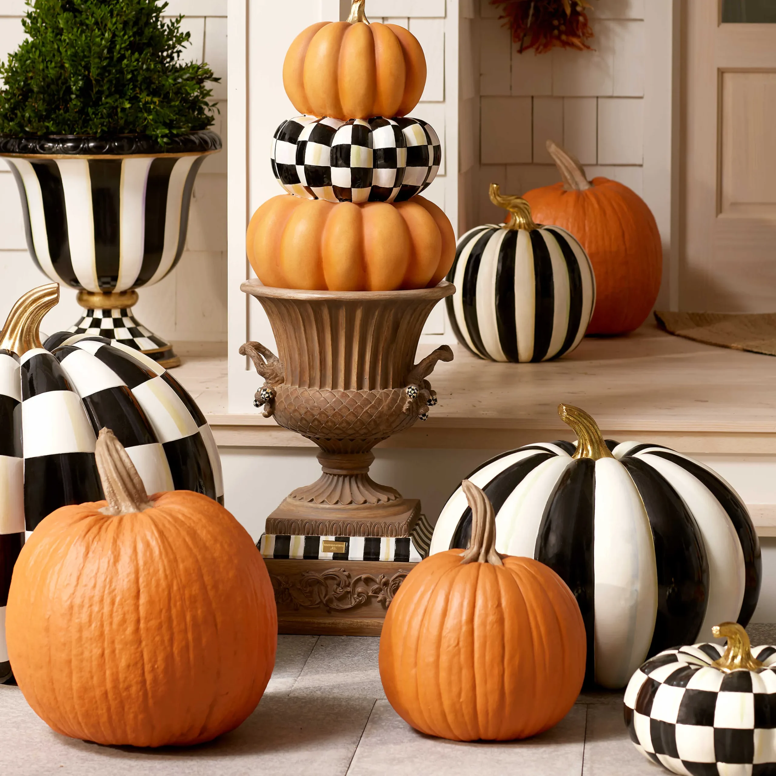 Courtly Stripe Urn|MacKenzie-Childs
