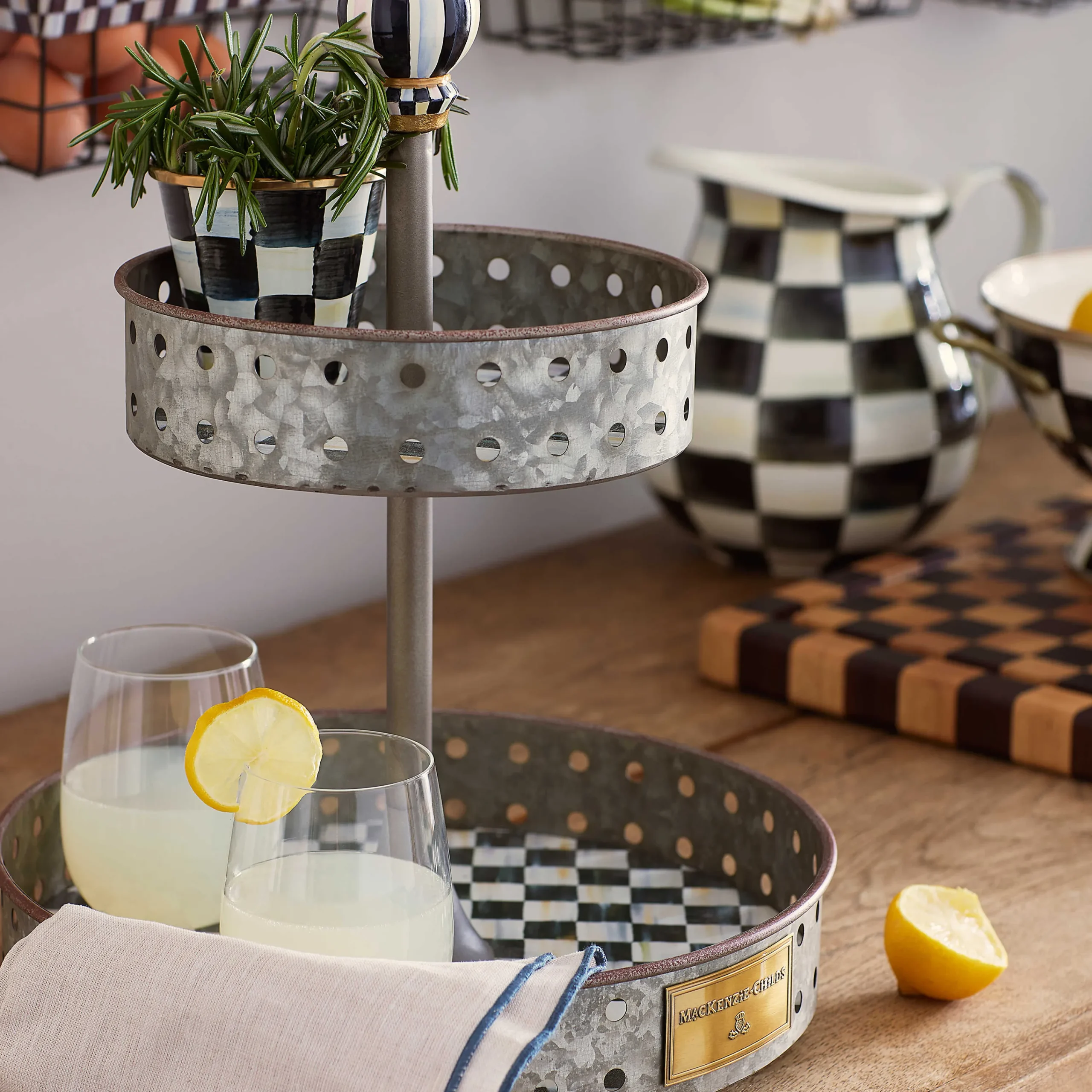 Courtly Tin Tiered Stand|MacKenzie-Childs Online