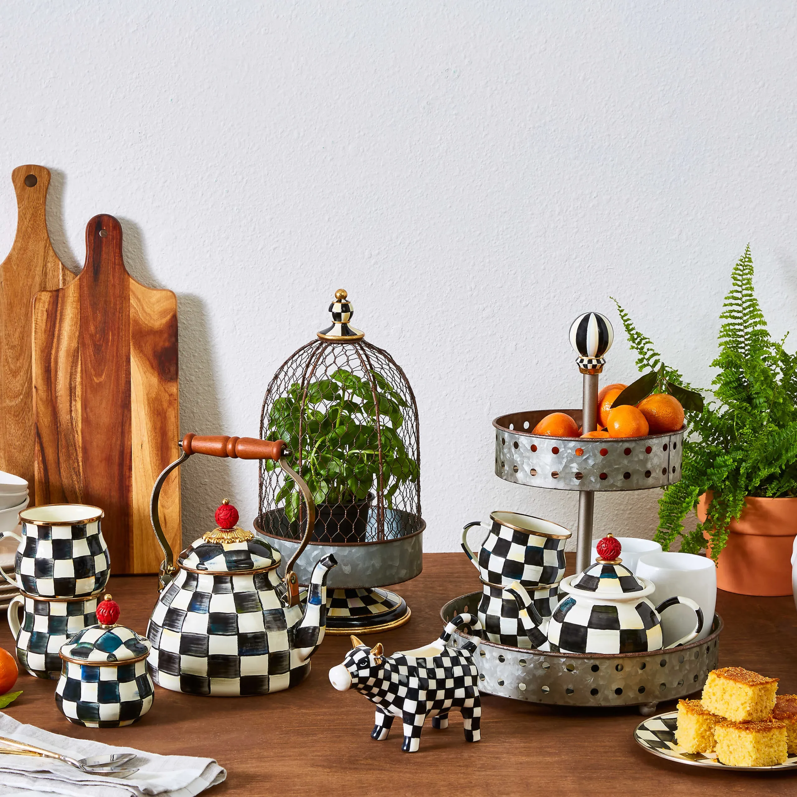 Courtly Tin Tiered Stand|MacKenzie-Childs Online
