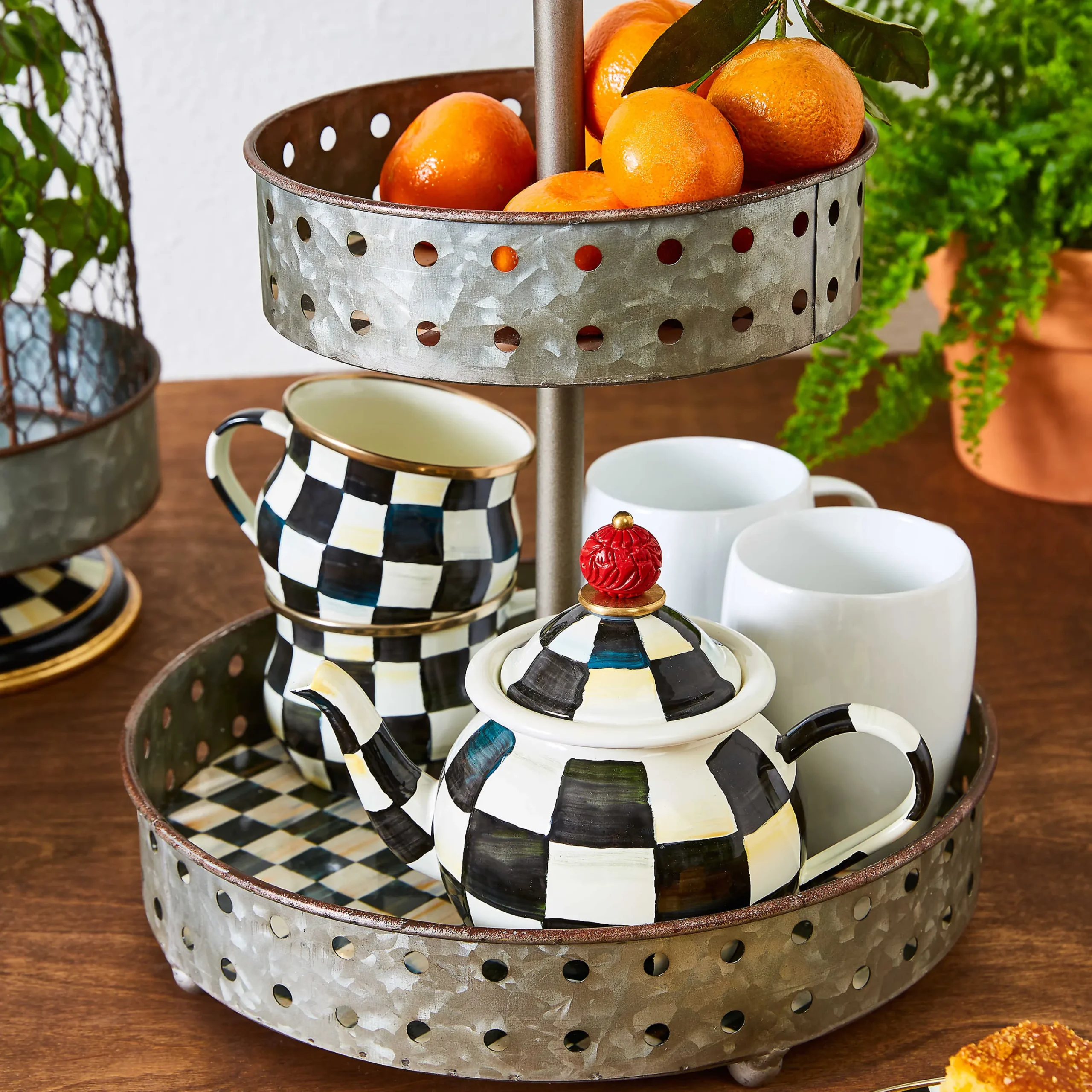 Courtly Tin Tiered Stand|MacKenzie-Childs Online