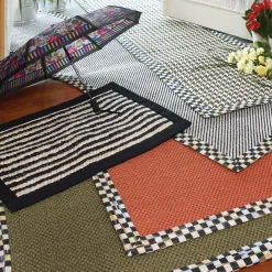 Courtly Twill Rug - 2'6" X 9' Runner|MacKenzie-Childs Hot